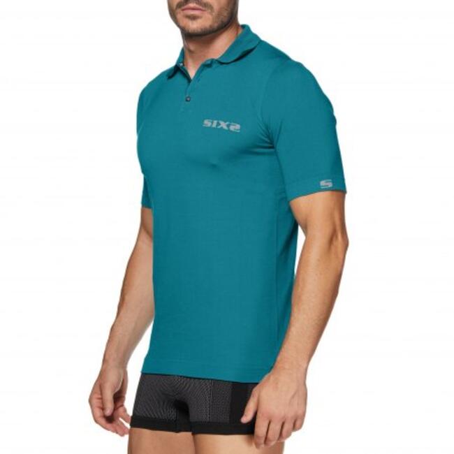 Six2 Maglia Termica Moto Teal Unisex